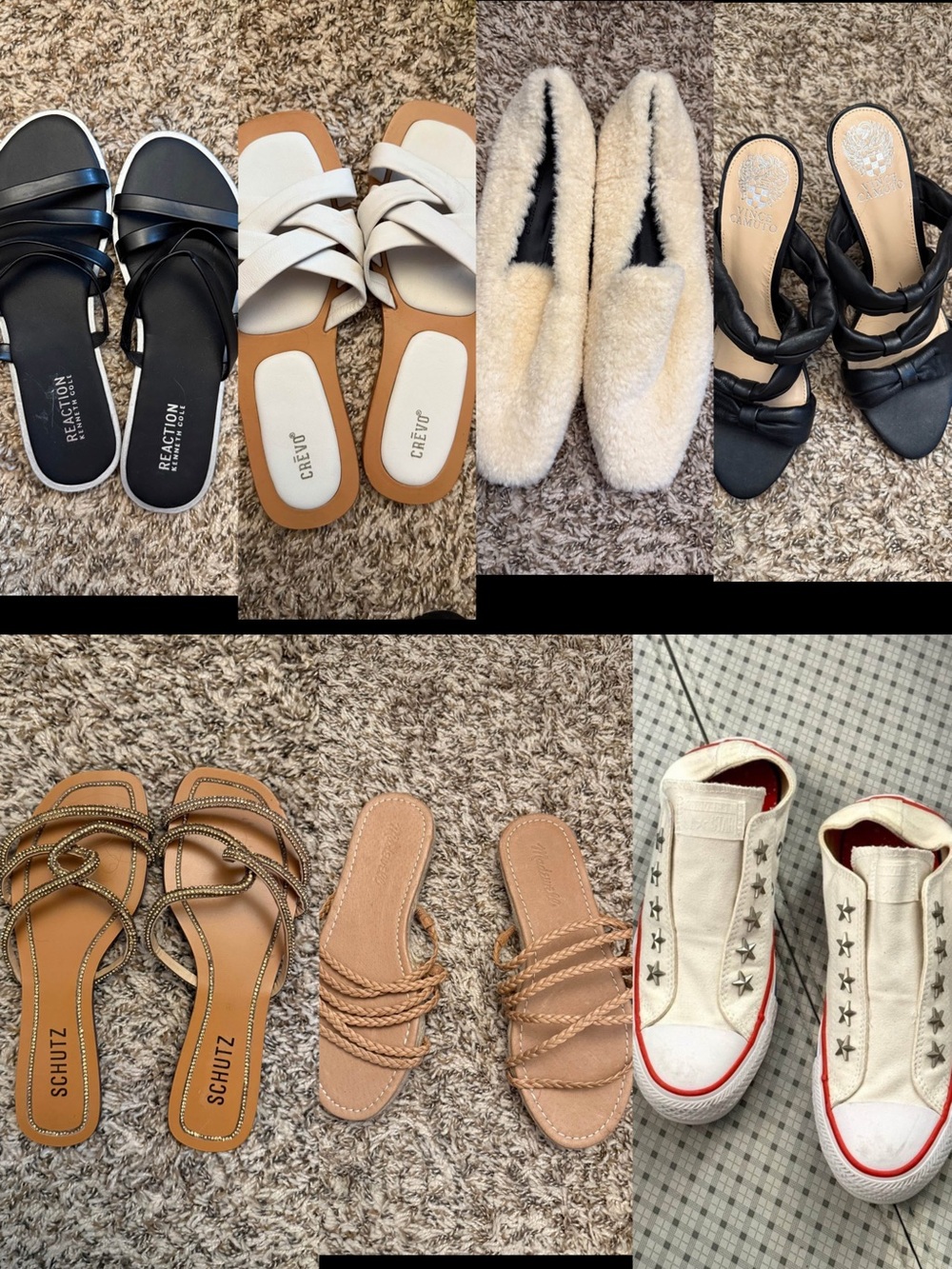 Shoe Bundle Lot Size 7-7.5 (7 Pairs) - Vince Camuto, Schutz, Madewell, Converse